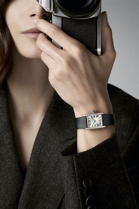 cartier tank outfits|cartier tank female watch.